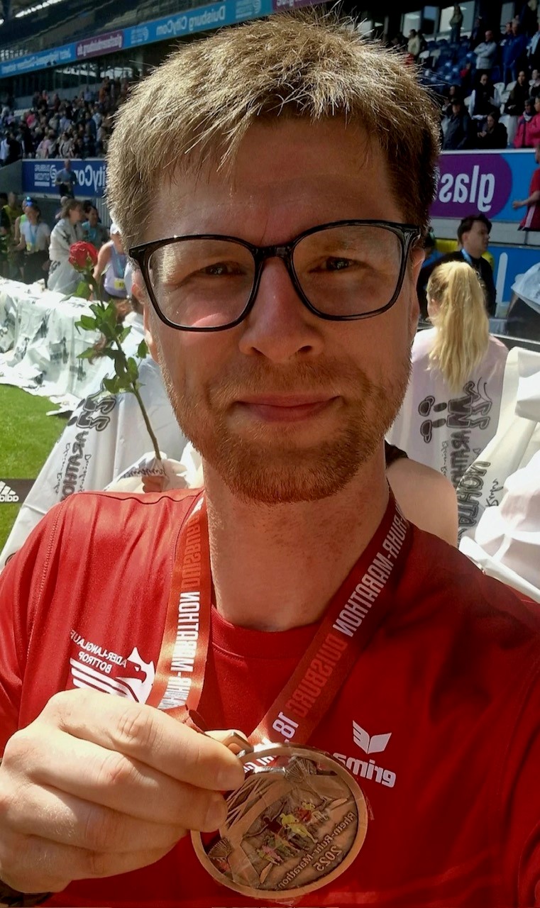 Kevin Schöne beim Rhein-Ruhr-Marathon